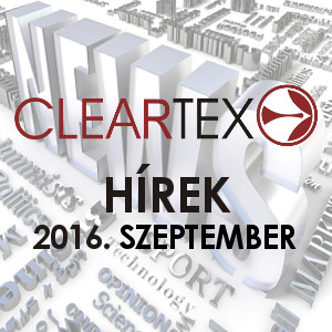 Cleartex Hírek | 2016. szeptember