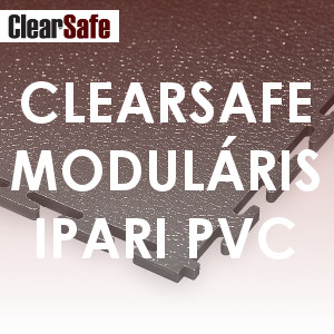 ClearSafe moduláris, ipari felhasználású PVC burkolat