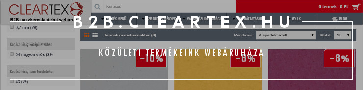 Cleartex | B2B.CLEARTEX.HU - Közületi termékeink webáruháza